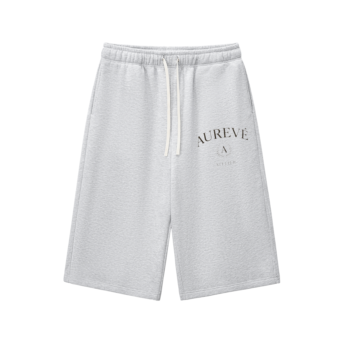 Relaxed Drawstring Three-quarter Sweatpants